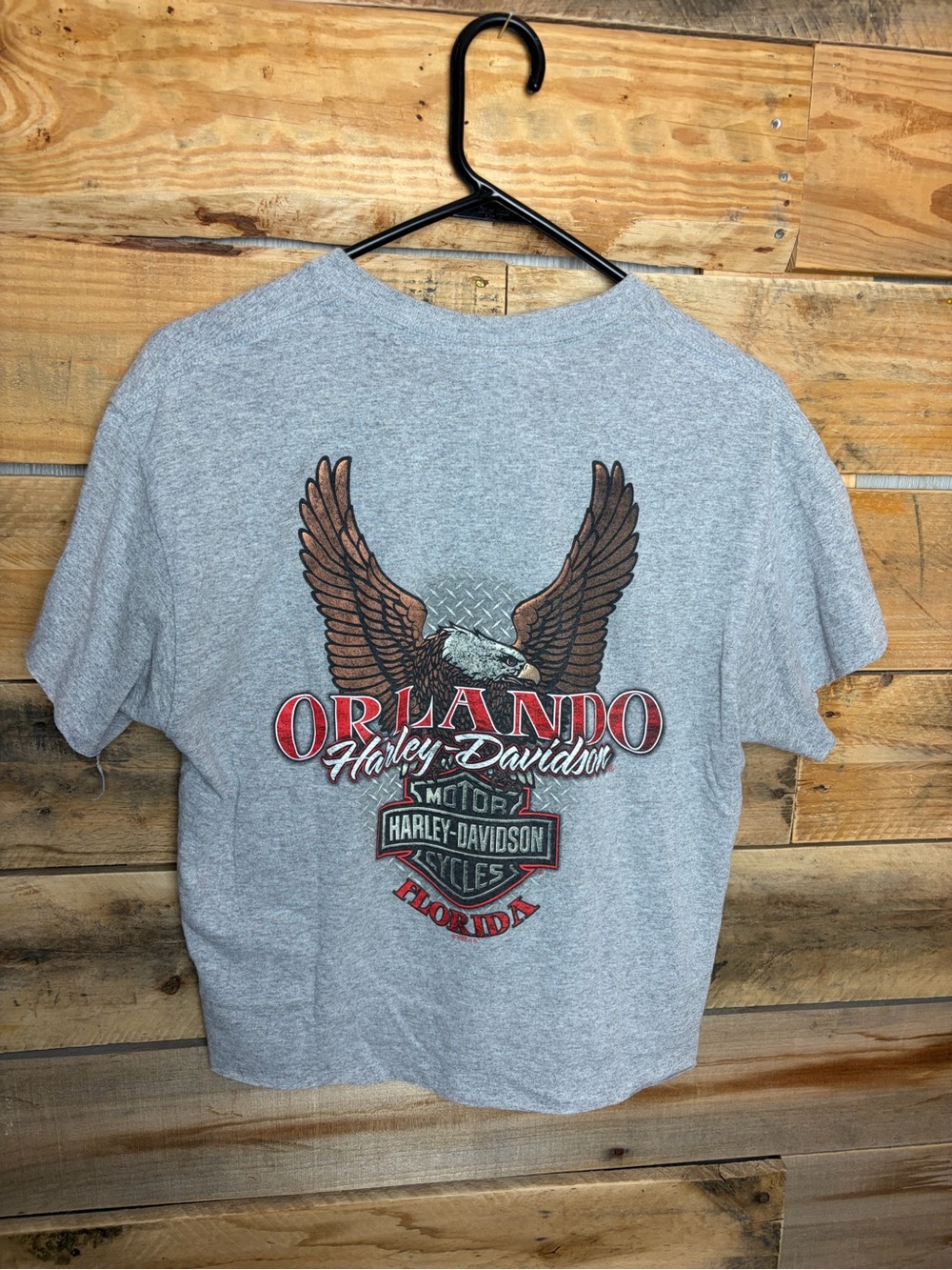 Harley-Davidson Gray Eagle Orlando Logo Tee
